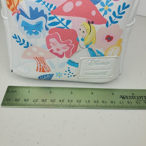 Loungefly Disney Alice In Wonderland Convertible Mini Bag Backpack - Picture 13 of 15